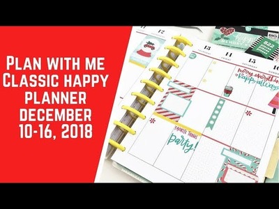 Plan with Me- Classic Happy Planner- December 10-16, 2018
