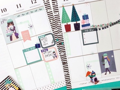 Plan With Me: December 10-16, 2018 [The Happy Planner® Stickers & Stamps How To]