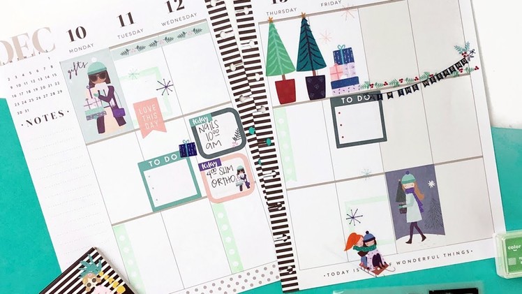 Plan With Me: December 10-16, 2018 [The Happy Planner® Stickers & Stamps How To]