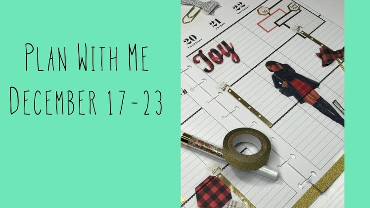 Plan With Me December 17-23| Classic Happy Planner