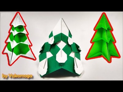TOP 3 EASY Origami  Christmas tree by Yakomoga - Yakomoga Origami tutorial