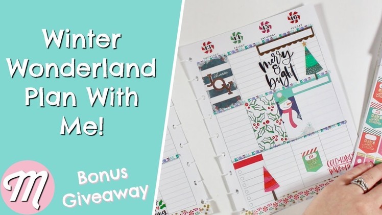 Winter Wonderland Plan With Me In My Happy Planner! + 12 Days Of Planmas GIVEAWAY!