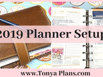 2019 Planner Setup - Franklin Planner Inserts in Filofax Personal Malden