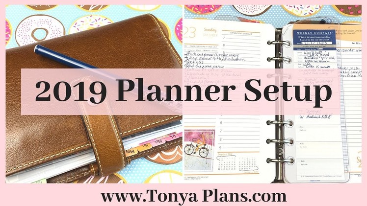 2019 Planner Setup - Franklin Planner Inserts in Filofax Personal Malden