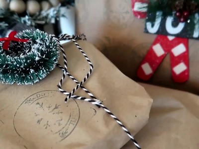 6 Vintage Farm House Inspired Gift Wrapping Ideas | Christmas Gift Wrapping
