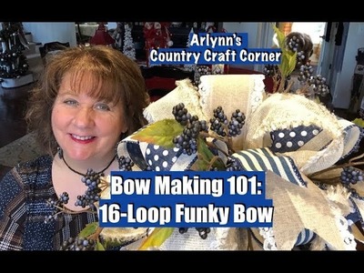 Bow Making 101: 16-Loop Funky Bow