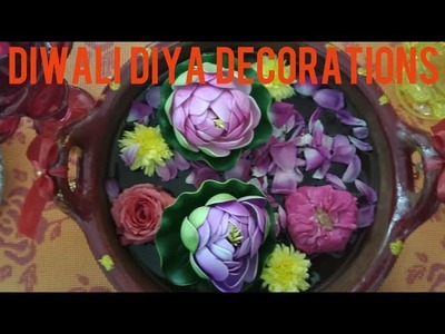 CANDLE  DECO. WITH  FLOATING FLOWERS IN POT.   VASTU TIPS FOR MAIN DOOR ! NIDHI THAKUR