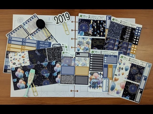Happy Planner Plan with Me December 31 to January 6 featuring StickerMonsterCo