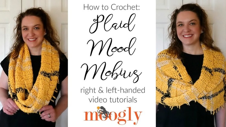 How to Crochet: Plaid Mood Mobius (Left Handed)
