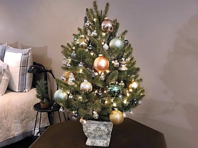 How To Decorate A Small Table Top Christmas Tree Video - Tree Stand Idea