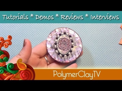 How to do an interesting mica shift with a twist- veneer for polymer clay
