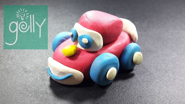 How to make a car clay marking toys for kids, Car clay modelling for kids