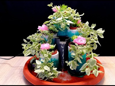 How to make a Fountain and Flower pot holder. DIY