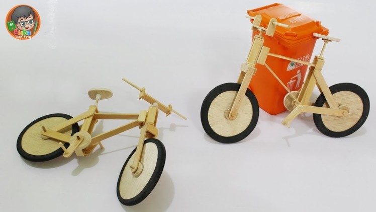 How to Make Toys Fixie Bikes from Popsicle Stick