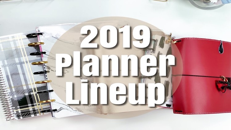 My 2019 Planner Line | Coils, Discs, and Strings | Which Planners I'm Using and How | Planmas Day 11