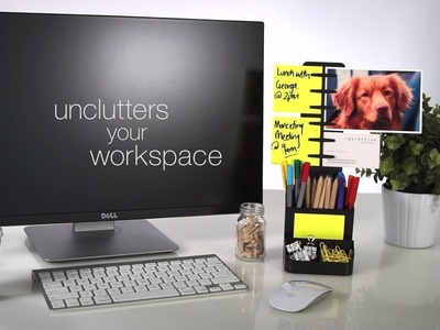 NoteTowe Desktop Organizer - All in one Note Organizer & Office Supplies Caddy
