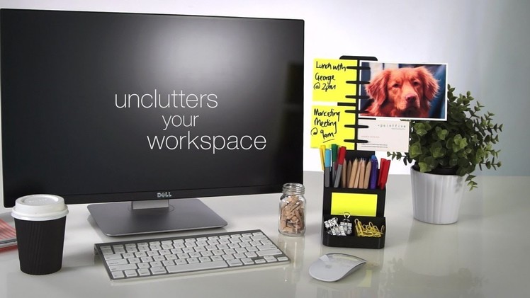 NoteTowe Desktop Organizer - All in one Note Organizer & Office Supplies Caddy