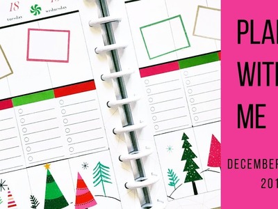 Plan with Me. December 17-23, 2018. Classic Happy Planner. Christmas spread