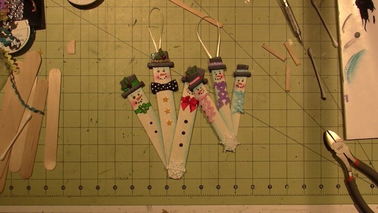 Snowman Trio Ornament Tutorial