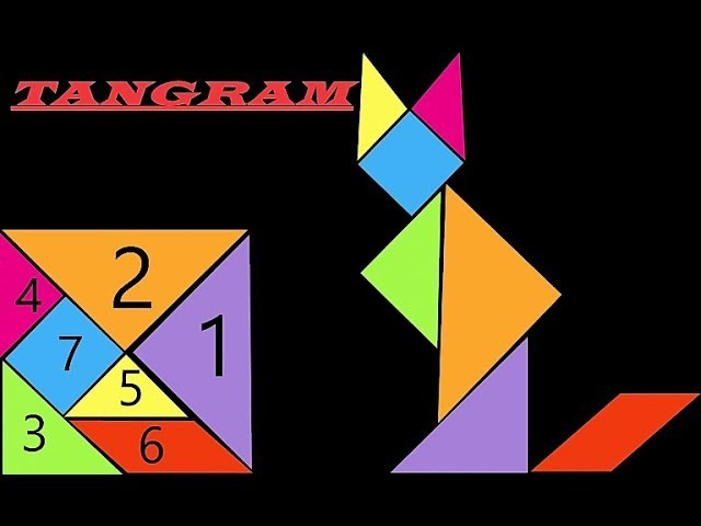 TANGRAM || Evergreen Puzzle || DIY How to Make TANGRAM