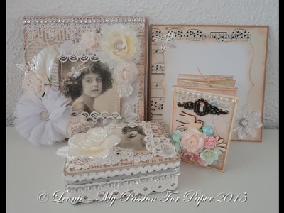 Altered Envelope and Tin with Small Mini Album inside ~ Shabbylishious DTP