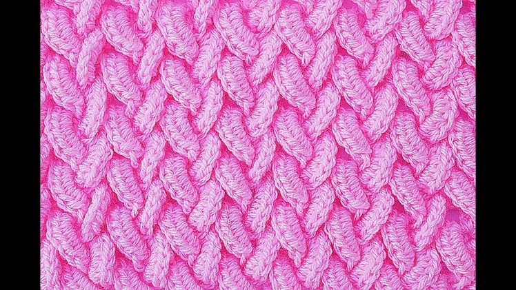 CROSS LEAVES OF STITCHES FOR BLANKETS # crochet #ganchillo