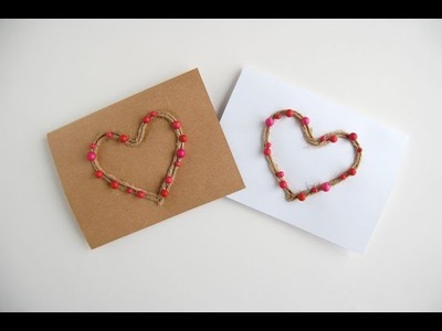 DIY : Valentines day Card!!! How to Make Beautiful Paper Card For Valentine.Birthday. Greetings!!!