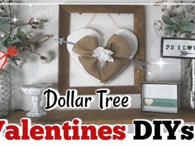 Dollar Tree DIY Farmhouse Valentines Decor Ideas | Valentines DIYs | Momma From Scratch