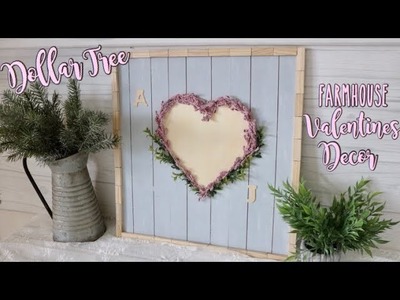 Dollar Tree DIY Farmhouse Wood Sign | Valentines decor