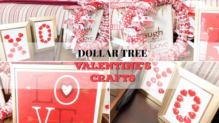 DOLLAR TREE DIY | VALENTINE DECOR | EASY VALENTINE CRAFTS