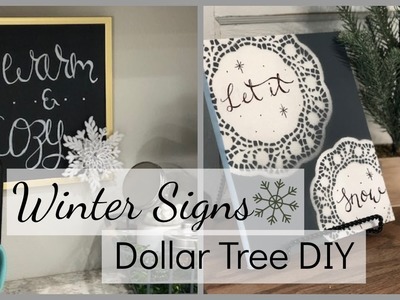 Dollar Tree DIY | Winter Decor ❄️