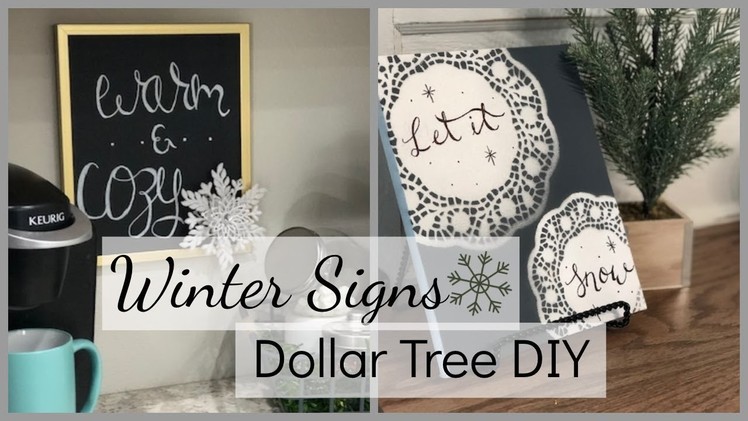 Dollar Tree DIY | Winter Decor ❄️