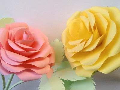 How to make a paper flowers - wery beautiful flowers design and Rose paper flowers
