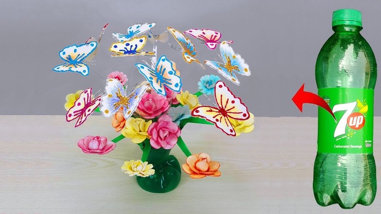 How to Make Beautiful Flower and Butterfly. Room decoration ideas