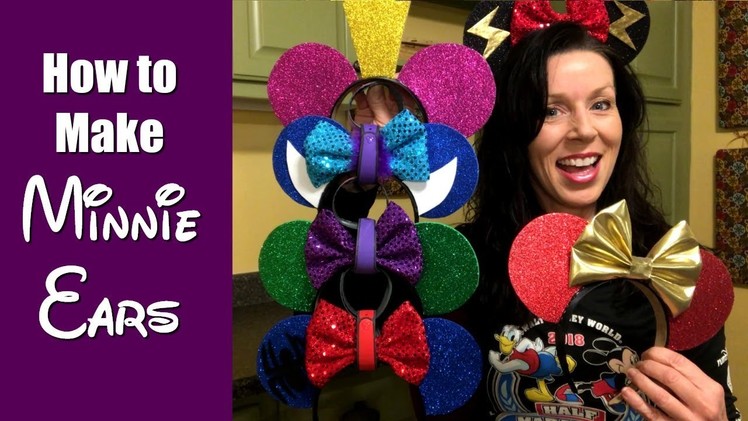 How to make Minnie Mouse Ears for runDisney (or other) races!