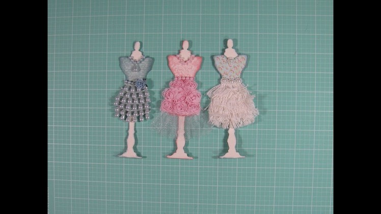 No Leftover Scraps Episode # 9 (Shabby chic dress forms and fan embellishments)