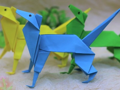Paper Folding Art (Origami): How to Make  Shepherd Dog