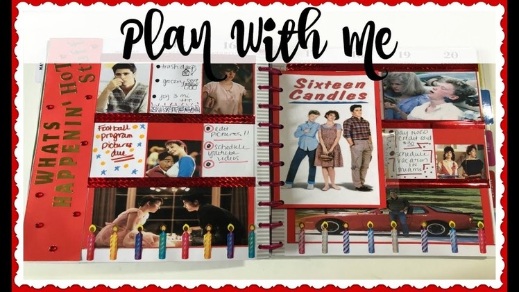 PLAN WITH ME | 80s MOVIE THEMES WEEK | SIXTEEN CANDLES