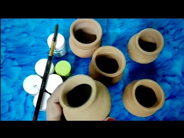 Pot Painting - 5 easy ways to paint pots and decorate