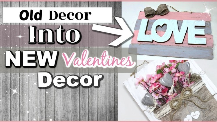 Reusing Old Home Decor Into NEW | DIY Valentines Day Home Decor | Krafts by Katelyn