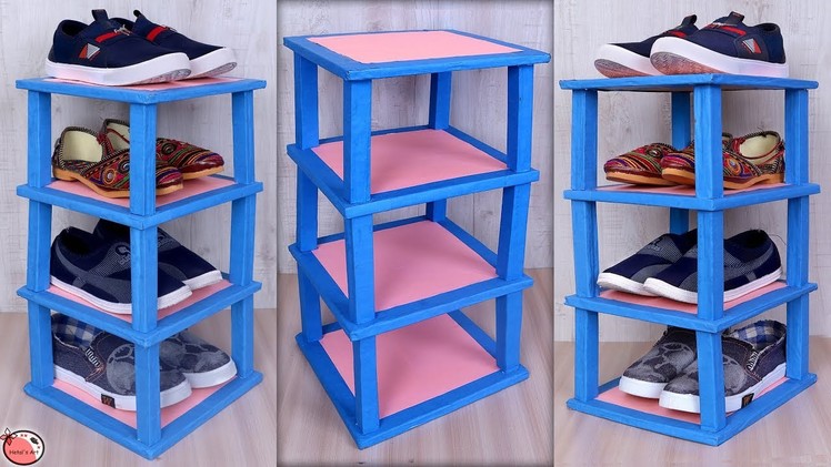 Shoes Stand !! Best Out Of Waste Organization Idea 2019 | DIY Shoes Rack | How to Make Shoes Rack