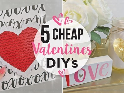 Valentines Day DIY Home Decor Ideas | Cheap Valentines Day Crafts | DIY Valentines Decorations