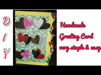 DIY Beautiful #HandMade Birthday card #PaperCraft #Birthday Greeting Cards #craft #ideas