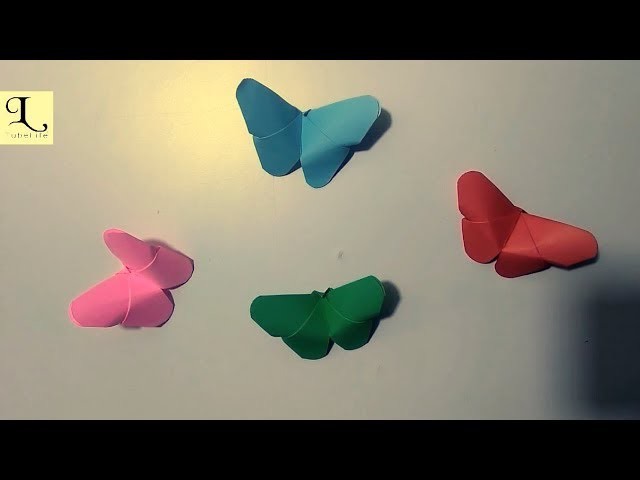 DIY crafts: How to make an Origami Paper Butterfly Very Easy - Tubelife