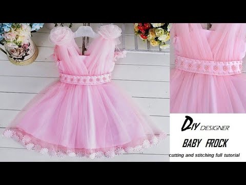 DIY Designer Baby Frock cutting and stitching Full Tutorial