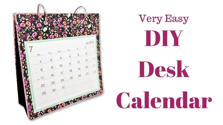 DIY Desk Calendar | Mixed Up Craft