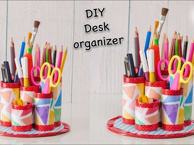DIY Desk Organizer  | Best out of waste | Room decor idea | Artkala