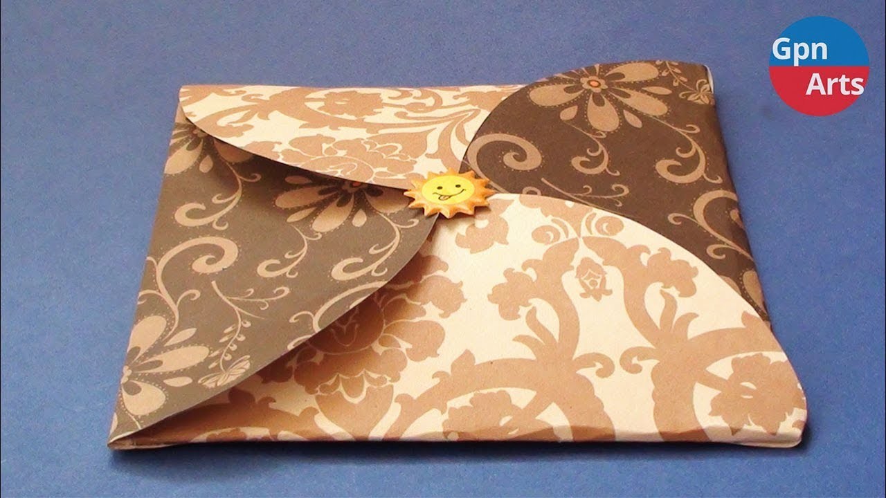 Diy Gift Card Envelope Making At Home Easy Greeting Card Envelope