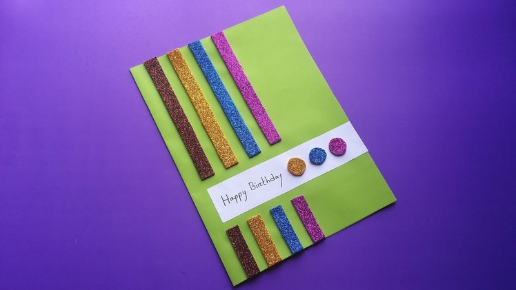 DIY : Handmade Card!!! How to Make Beautiful Paper Card For Birthday. Greetings card!!!