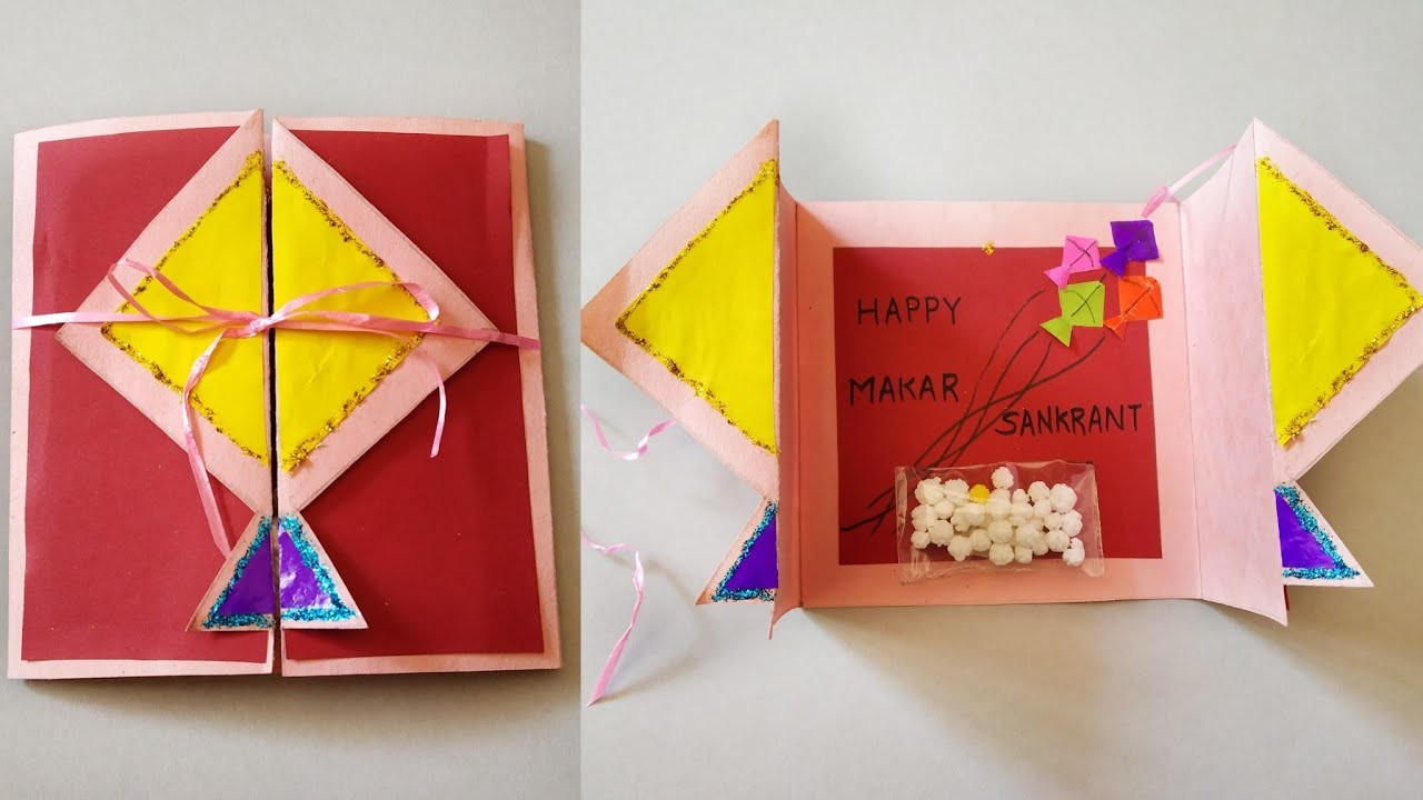 DIY |How to make Makarsankrant Special Greeting cards |Paper Craft |EasyCraft